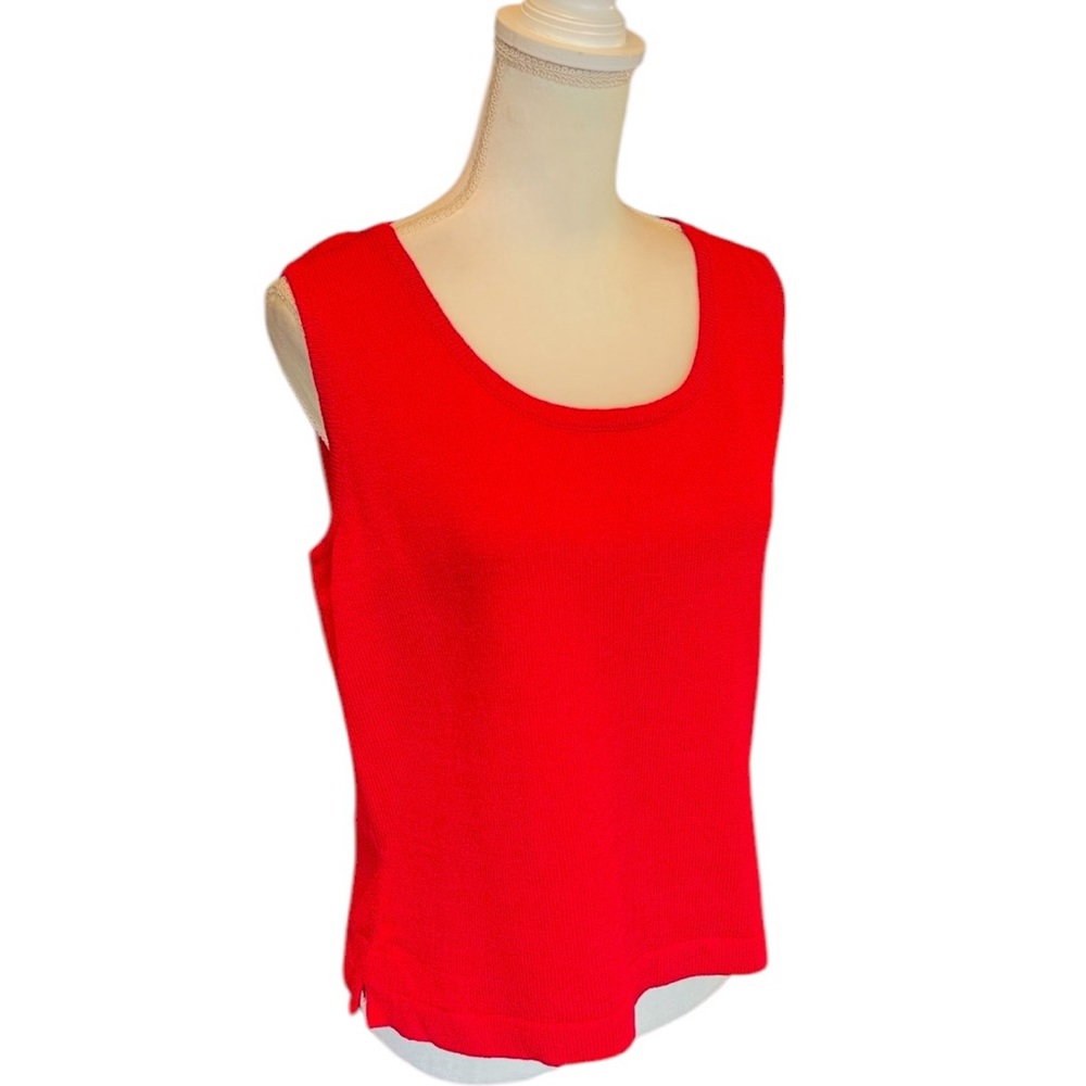 Toula Red Knit Tank Top 10